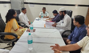 राजकीय उप जिला चिकित्सालय मकराना की RMRS की मीटिंग