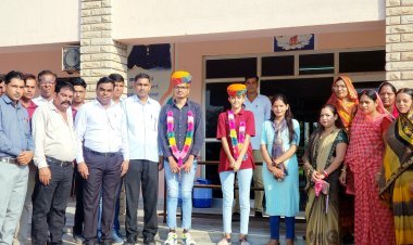 शेखावटी स्कूल में सीयूईटी ओर जेट परीक्षा में अव्वल विद्यार्थियों का किया सम्मान।