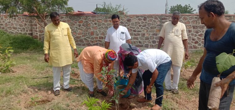 एक पेड़ राष्ट्र के नाम कार्यक्रम के अंतर्गत पौधरोपण , नागौर विधायक मोहनराम चौधरी ने भी किया पौधरोपण l