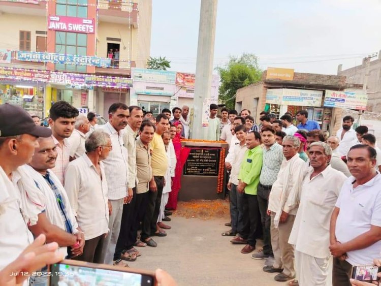 जायल नगरपालिका में पांच हाईमास्ट लाइट लगने दूधिया रोशनी से जगमगाया शहर।
