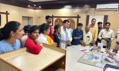 नागौर कलेक्ट्रेट पर GNM, ANM नर्सिंग कार्मिक के भारी विरोध-प्रदर्शन से यूटीबी भर्ती स्थगित