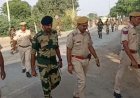 आदर्श आचार संहिता की पालना एवं भय मुक्त विधान सभा चुनाव के लिए पुलिस और प्रशासन ने कस्बे में निकाला फ्लैग मार्च ।