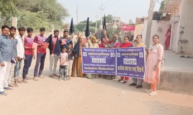 जायल ग्राम पंचायत टांगला में आज मतदाता जागरूकता हेतु रैली का आयोजन किया जाकर मतदाताओं को आमंत्रण पत्र वितरित किये गये