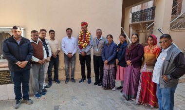 बालिका स्कूल में भूगोल व्यख्याता ने कार्यभार किया ग्रहण।