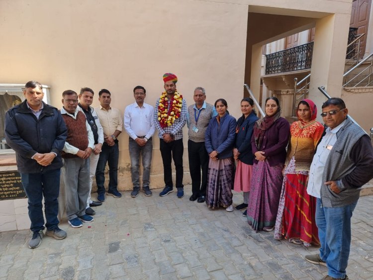 बालिका स्कूल में भूगोल व्यख्याता ने कार्यभार किया ग्रहण।