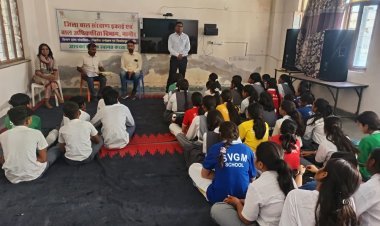 बच्चों को बाल अधिकारों के प्रति किया जागरूकता