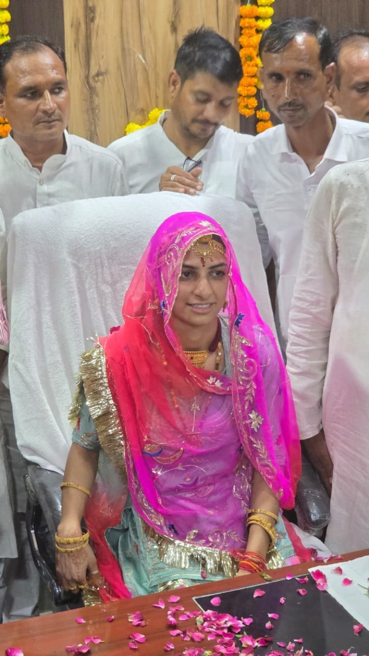 जायल नगरपालिका अध्यक्ष कमलेश लोमरोड़ ने संभाला पदभार,  पार्षदों का हुआ स्वागत,