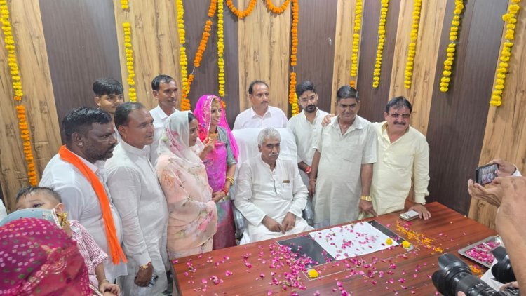जायल नगरपालिका अध्यक्ष कमलेश लोमरोड़ ने संभाला पदभार,  पार्षदों का हुआ स्वागत,